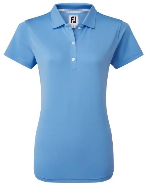 FootJoy Stretch Pique Solid damskie polo, jasno niebieskie