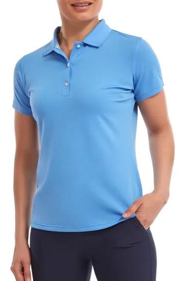 FootJoy Stretch Pique Solid damskie polo, jasno niebieskie