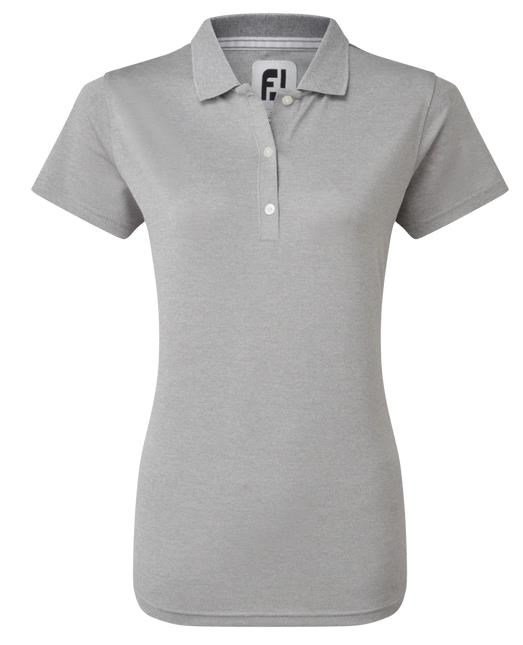 FootJoy Stretch Pique Solid damskie polo, szare