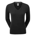 FootJoy Wool Blend V-Neck damski sweter, czarny