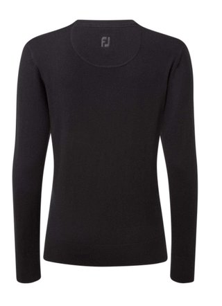 FootJoy Wool Blend V-Neck damski sweter, czarny