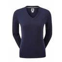FootJoy Wool Blend V-Neck damski sweter, granatowy