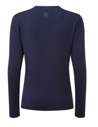 FootJoy Wool Blend V-Neck damski sweter, granatowy