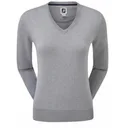 FootJoy Wool Blend V-Neck damski sweter, szary