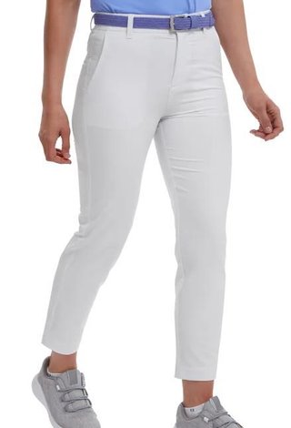 FootJoy Stretch Cropped 7/8 damskie spodnie, białe
