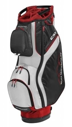 Sun Mountain CX1 cart bag, czerwono/czarno/biały