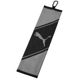 Puma Tri-Fold ręcznik golfowy, szaro/czarny
