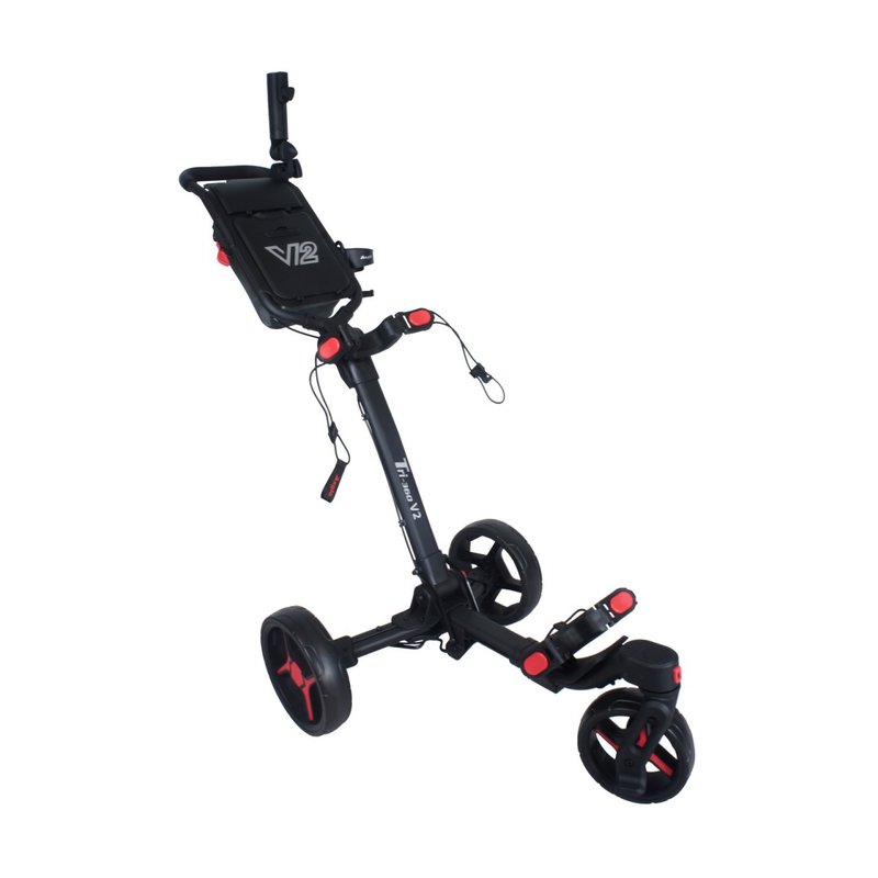 Axglo Tri-360 V2 wózek golfowy, czarno/czerwony