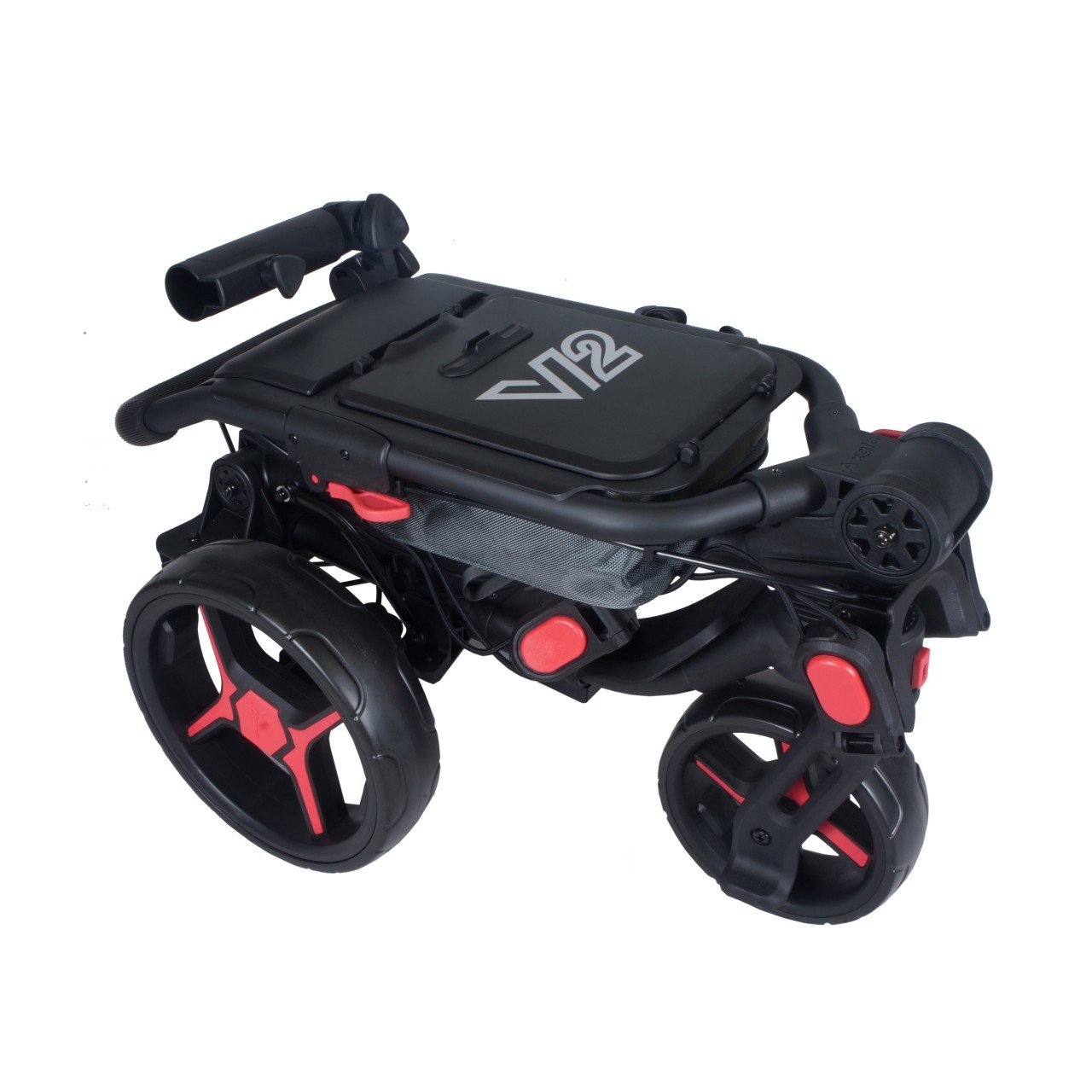 Axglo Tri-360 V2 wózek golfowy, czarno/czerwony
