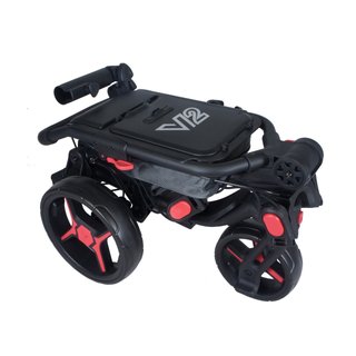 Axglo Tri-360 V2 wózek golfowy, czarno/czerwony