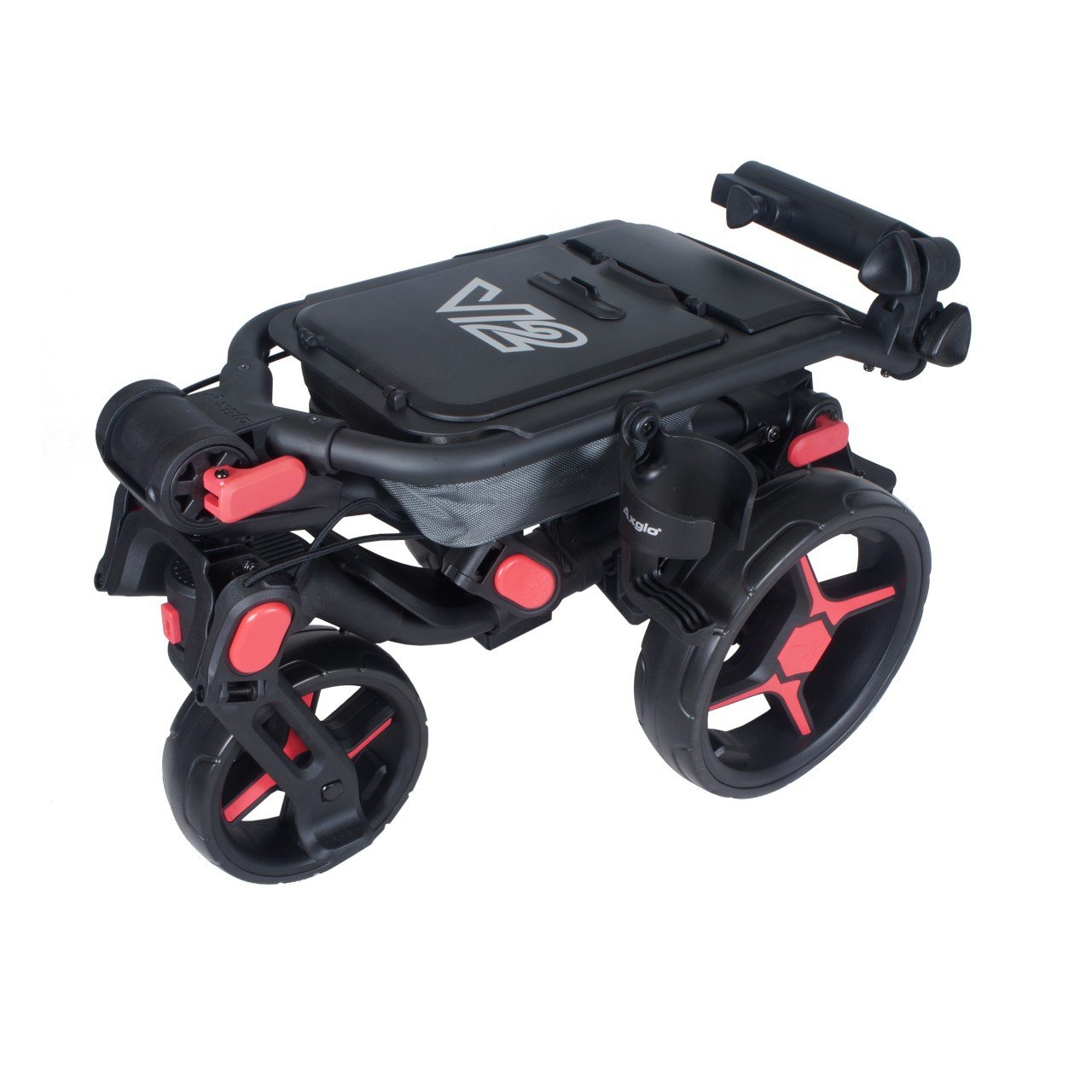 Axglo Tri-360 V2 wózek golfowy, czarno/czerwony