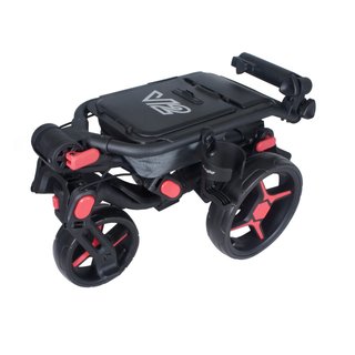 Axglo Tri-360 V2 wózek golfowy, czarno/czerwony