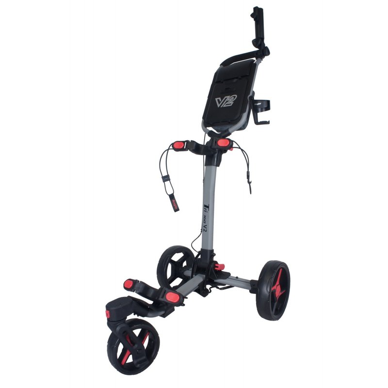 Axglo Tri-360 V2 wózek golfowy, szaro/czerwony