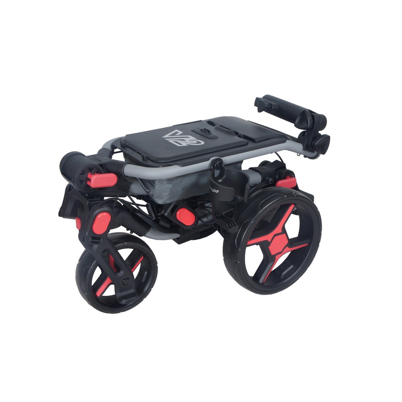 Axglo Tri-360 V2 wózek golfowy, szaro/czerwony