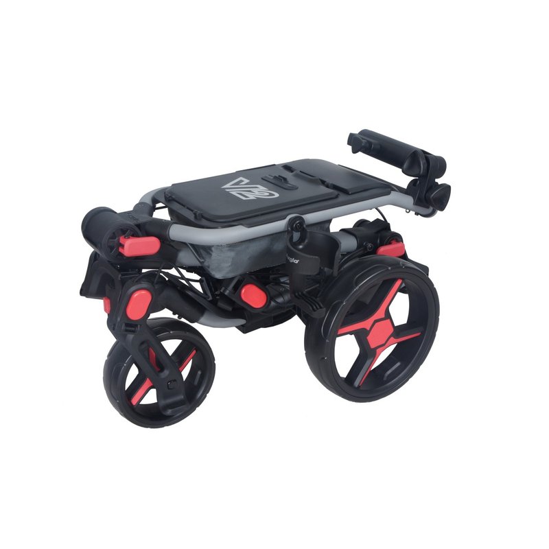 Axglo Tri-360 V2 wózek golfowy, szaro/czerwony