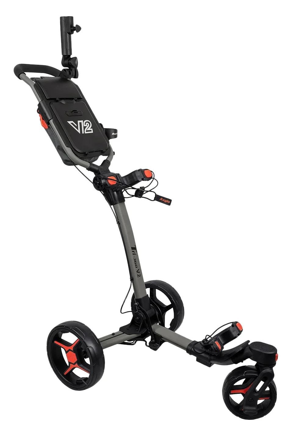 Axglo Tri-360 V2 wózek golfowy, szaro/czerwony