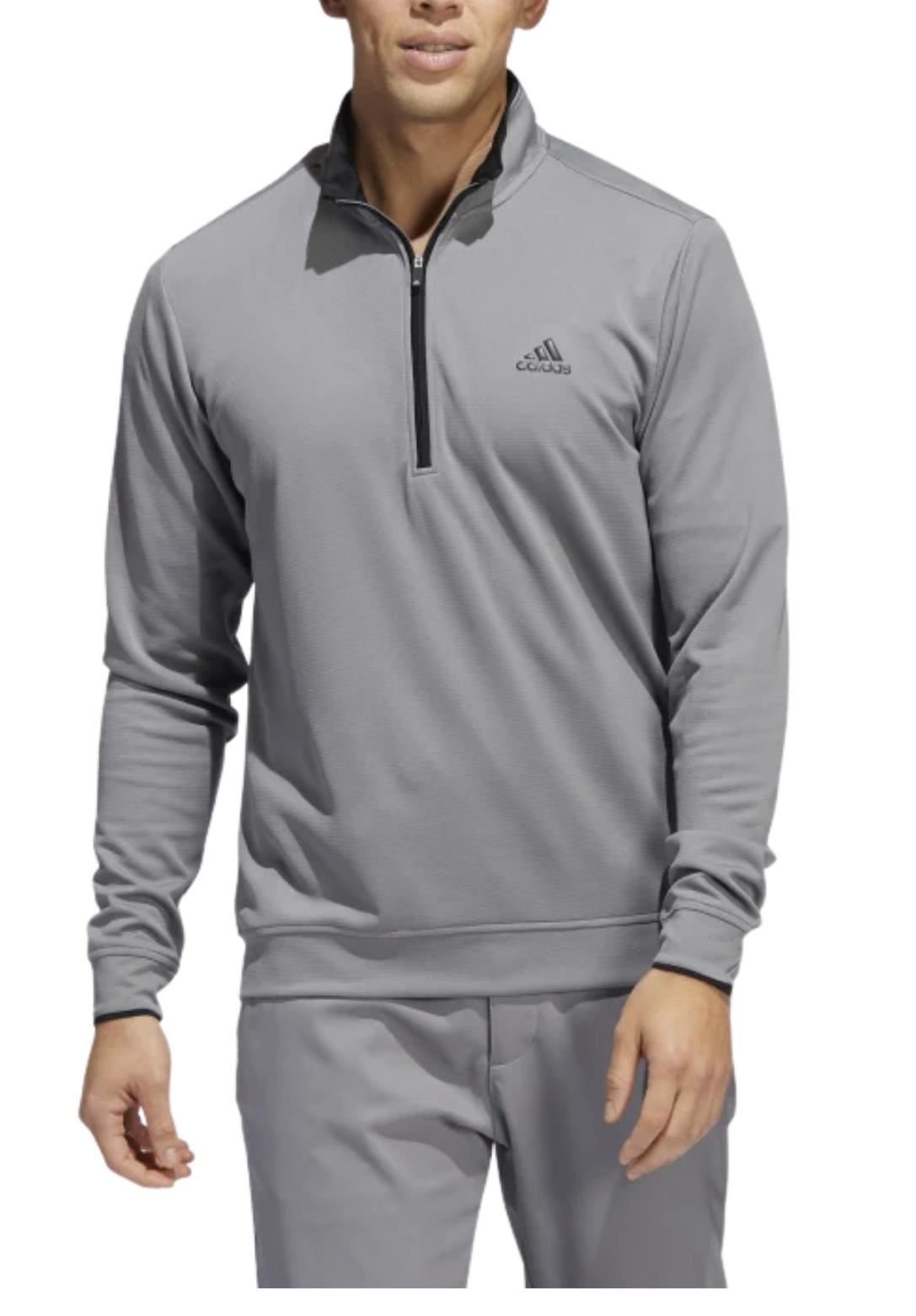 Adidas Quarter Zip męska bluza, szaro/czarna