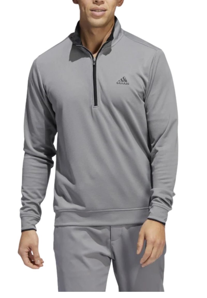 Adidas Quarter Zip męska bluza, szaro/czarna