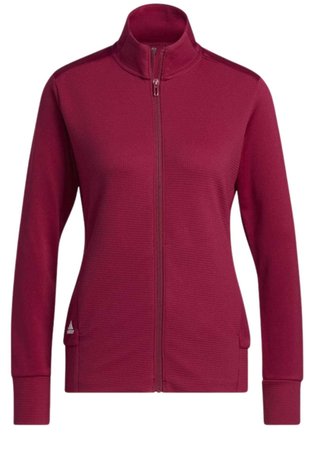 Adidas Textured Full-Zip damska bluza, czerwona