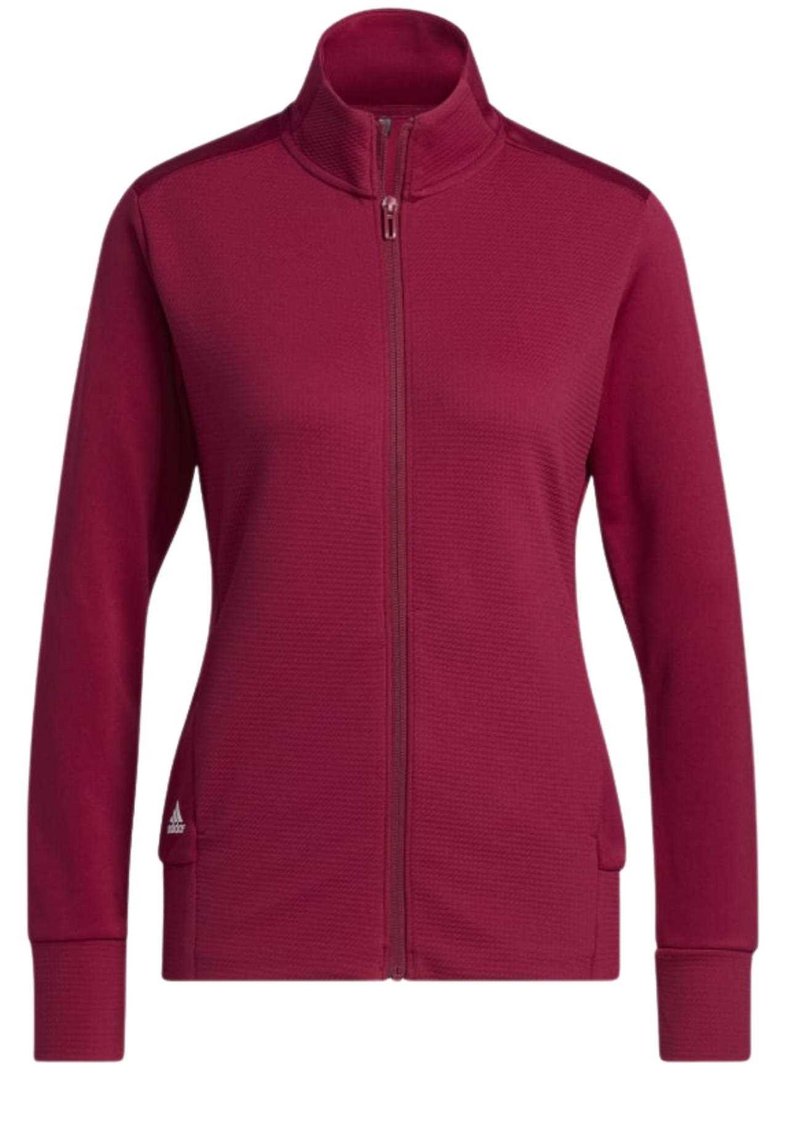 Adidas Textured Full-Zip damska bluza, czerwona