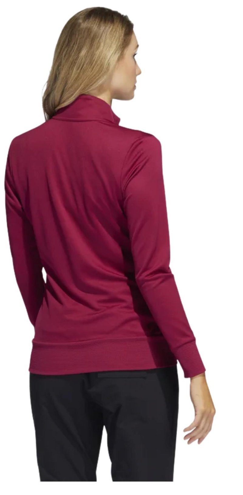 Adidas Textured Full-Zip damska bluza, czerwona