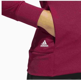Adidas Textured Full-Zip damska bluza, czerwona