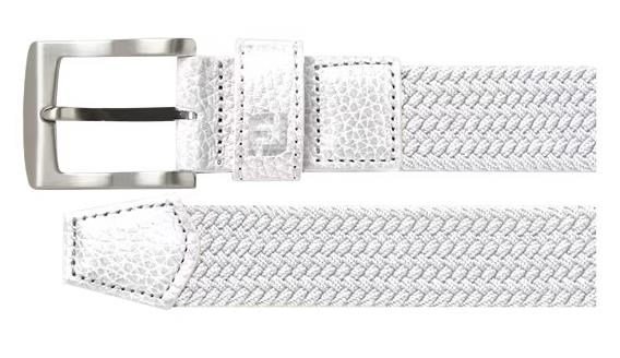 FootJoy Braided damski pasek, biały
