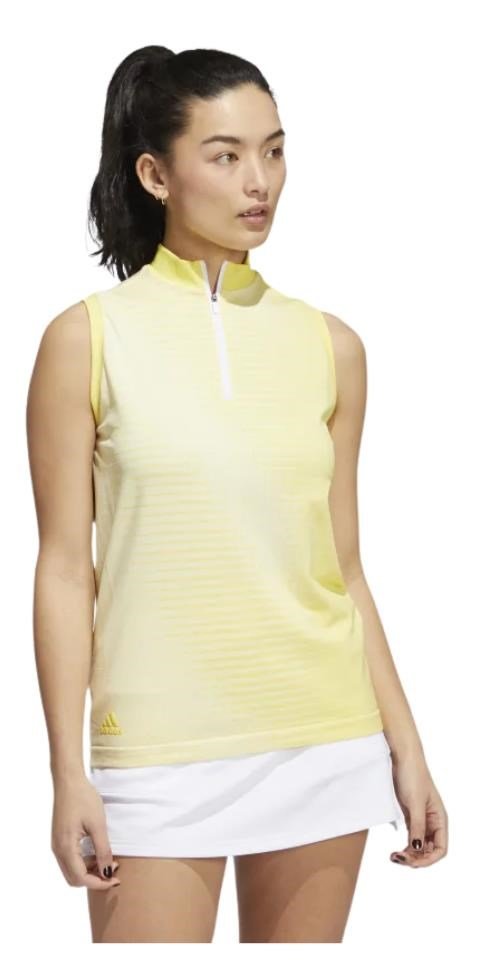 Adidas Primeknit damskie polo, żółte