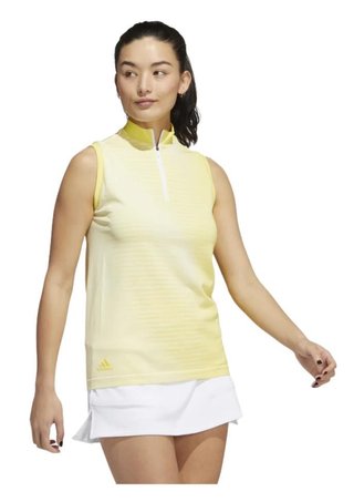Adidas Primeknit damskie polo, żółte