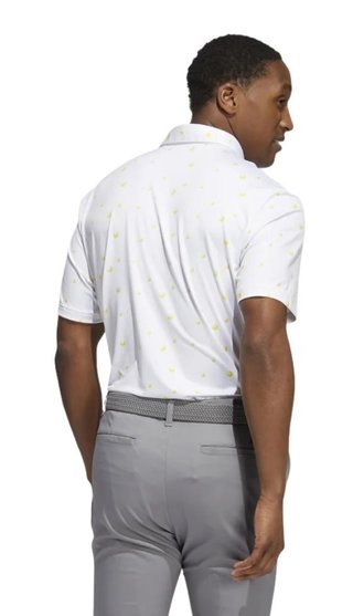 Adidas Ultimate 365 Allover Print męskie polo, biało/żółte