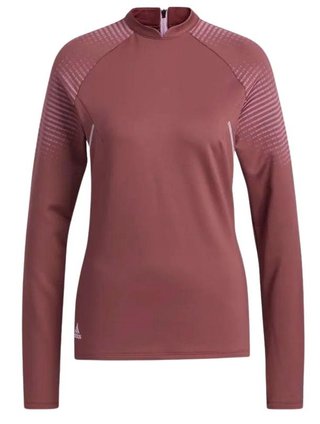 Adidas Cold Rdy Long Sleeve Top Mock bluza damska, burgundy