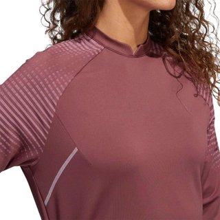 Adidas Cold Rdy Long Sleeve Top Mock bluza damska, burgundy