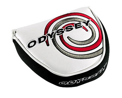 Odyssey Tempest Mallet headcover, white/black/red