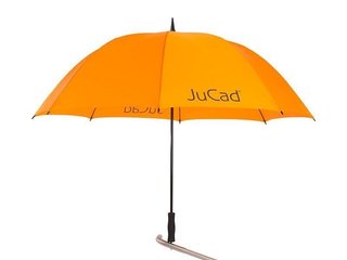 JuCad Golf Umbrella 68" parasol z kołkiem pin, pomarańczowy