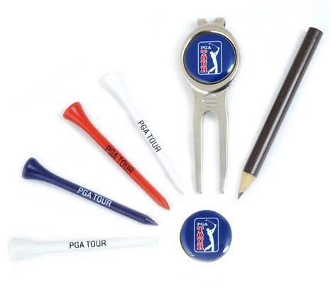 PGA Tour skórzane etui na Score Kartę z Akcesoriami