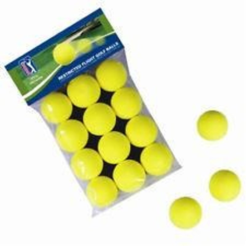 PGA Tour piankowe piłki treningowe, żółte, 12 szt.