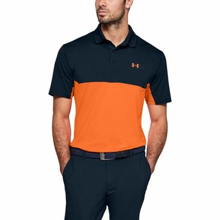 Under Armour Performance 2.0 Colourblock męskie polo, academy/orange