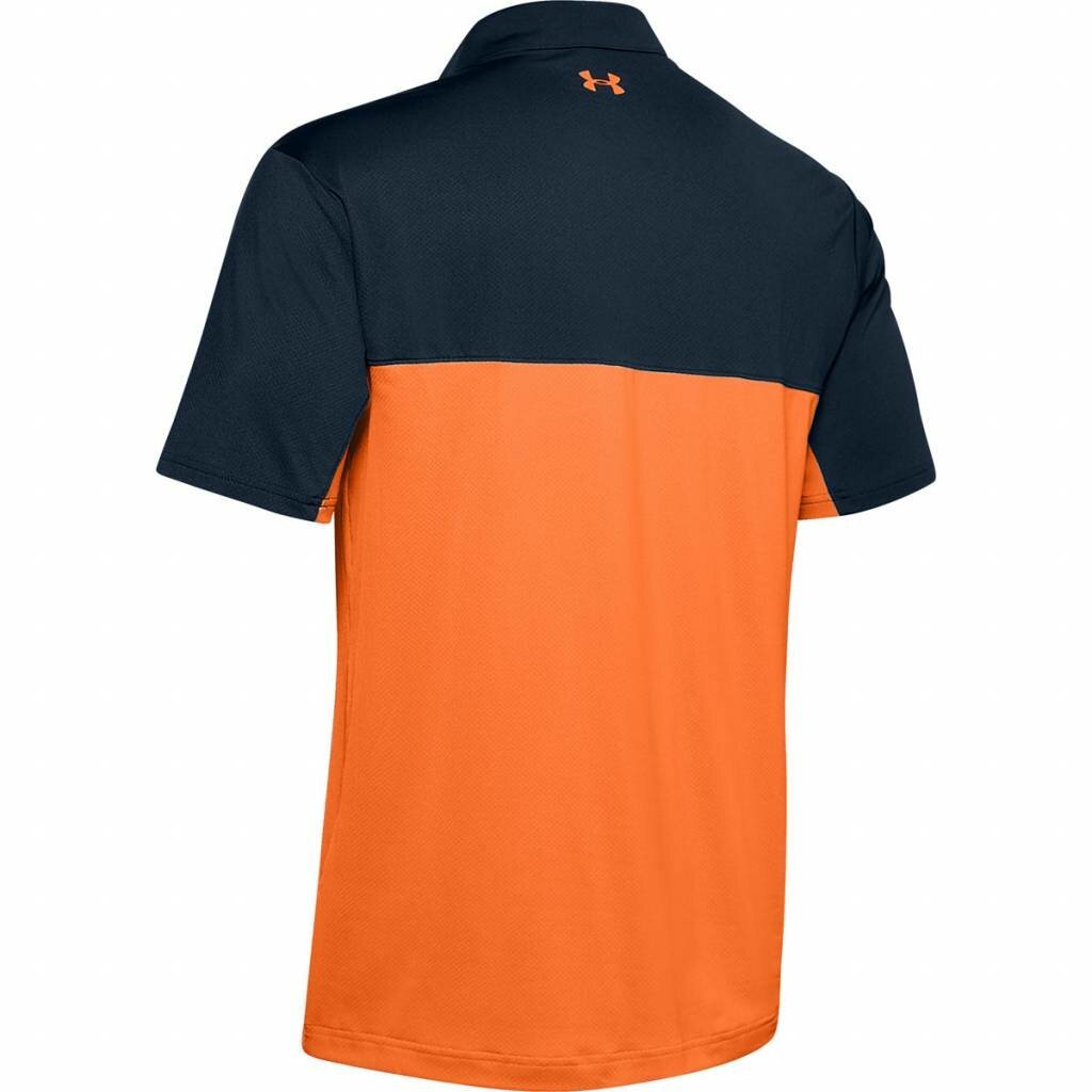 Under Armour Performance 2.0 Colourblock męskie polo, academy/orange