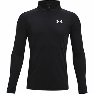 Under Armour Tech 2.0 1/2 Zip sportowa koszulka dla chłopca, czarna