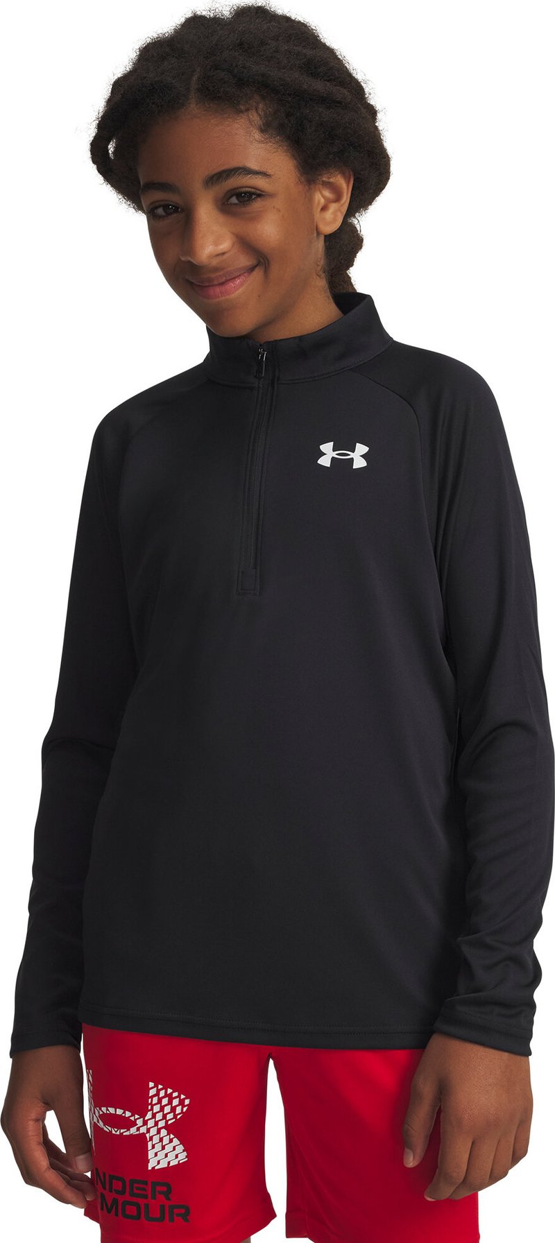 Under Armour Tech 2.0 1/2 Zip chłopięca bluza, czarna