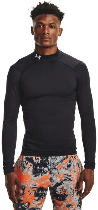 Under Armour ColdGear® Compression Mock męska zimowa koszulka kompresyjna, czarna