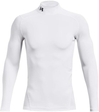Under Armour ColdGear® Compression Mock męska zimowa koszulka kompresyjna, biała