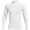 Under Armour ColdGear® Compression Mock męska zimowa koszulka kompresyjna, biała