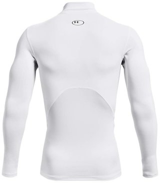 Under Armour ColdGear® Compression Mock męska zimowa koszulka kompresyjna, biała