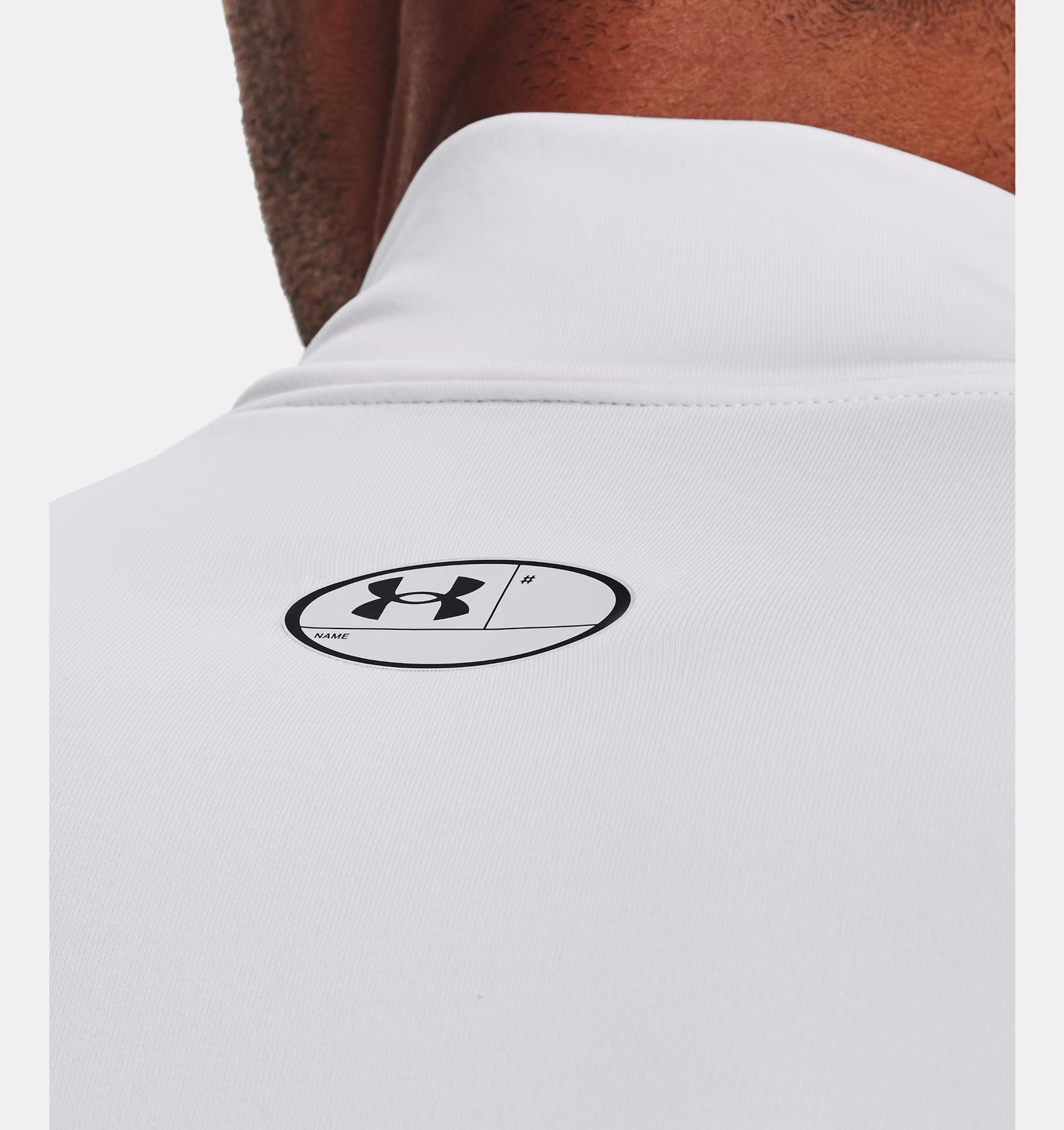 Under Armour ColdGear® Compression Mock męska zimowa koszulka kompresyjna, biała