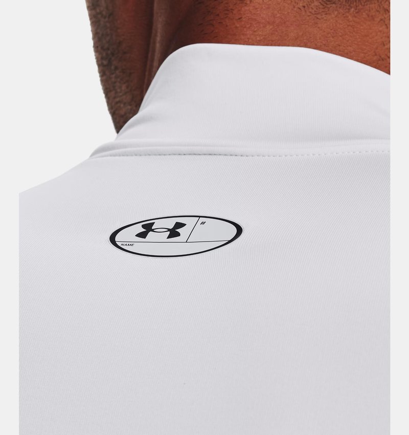 Under Armour ColdGear® Compression Mock męska zimowa koszulka kompresyjna, biała