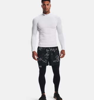 Under Armour ColdGear® Compression Mock męska zimowa koszulka kompresyjna, biała