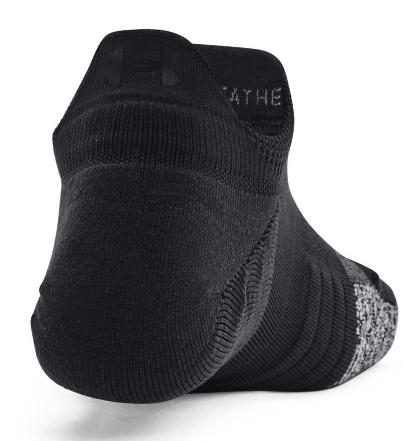 Under Armour Breathe 2 No Show Tab damskie skarpetki, czarne, 2 pary