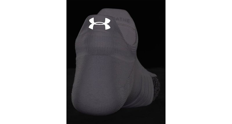 Under Armour Breathe 2 No Show Tab damskie skarpetki, białe, 2 pary