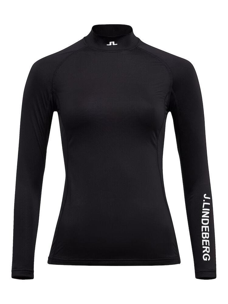 J.Lindeberg Asa Print Soft Compression damska koszulka kompresyjna, czarna